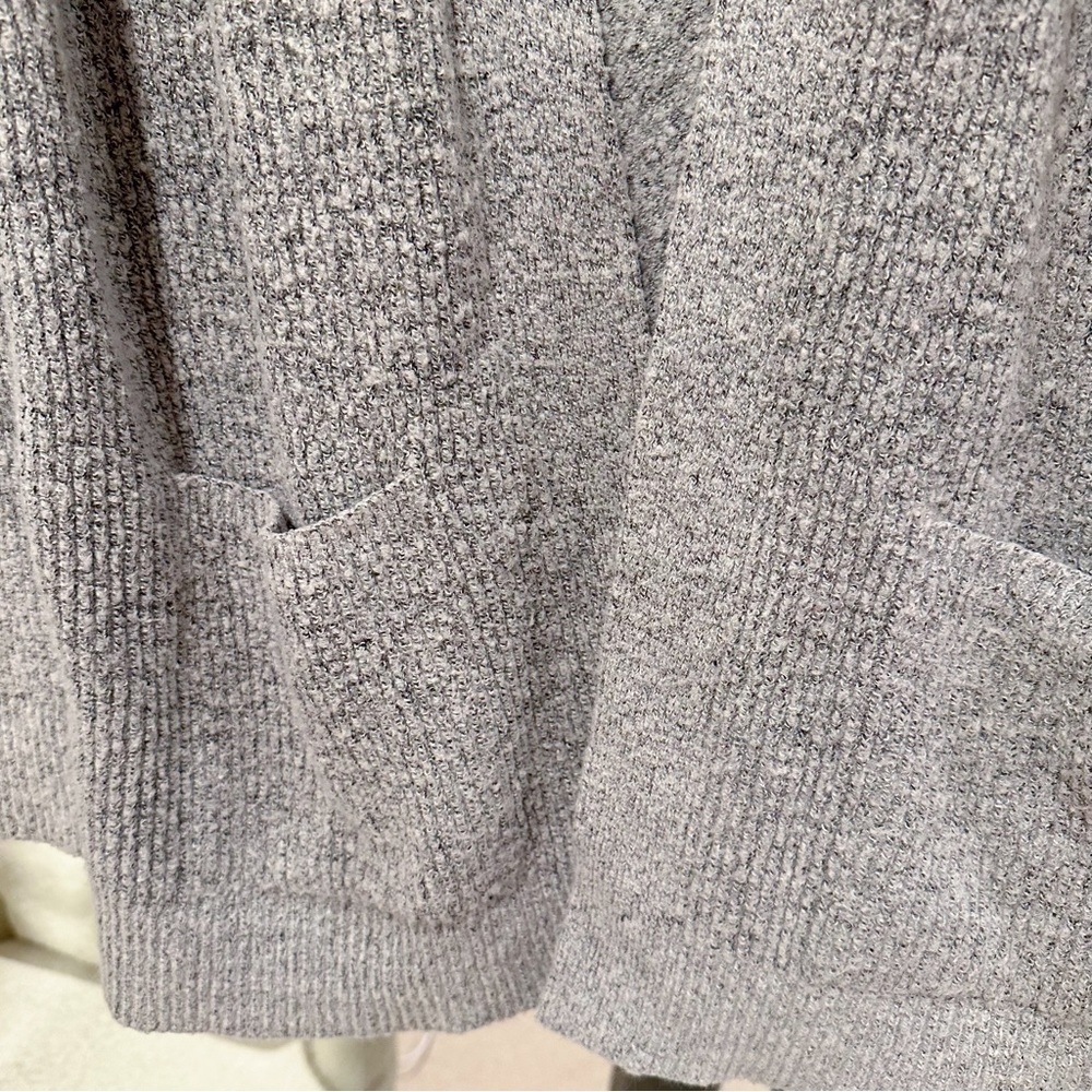 Calvin Klein Open Cardigan Gray Oversized Long Line Cozy Cottagecore Granny M - Picture 4 of 9